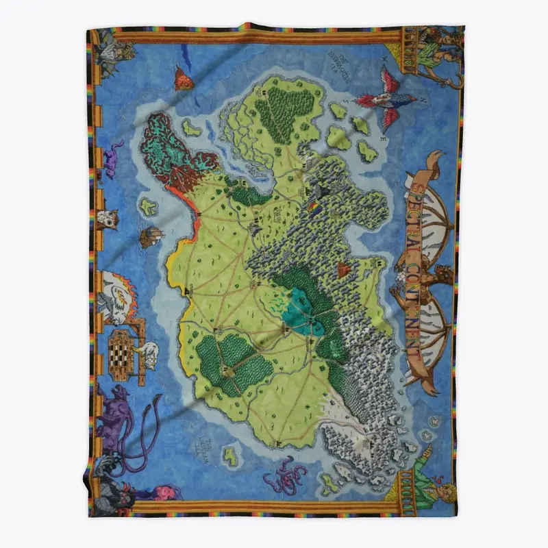 Spectral Continent Color Blanket