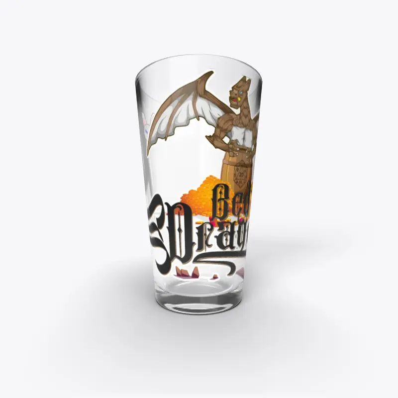 Bed Dragon Pint Glass