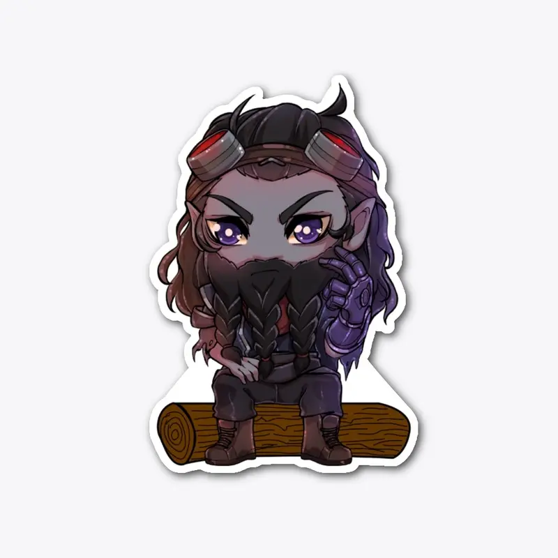 Chibi Oskar Sticker