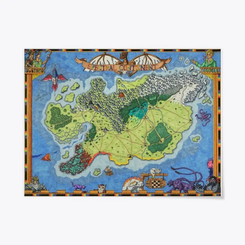 Spectral Continent Map - Color